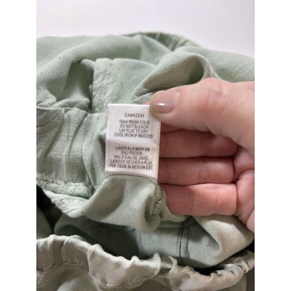 YFB Young Fabulous Broke Kennedy Strapless Jumpsuit Mint Green Small Linen Blend - Picture 8 of 15